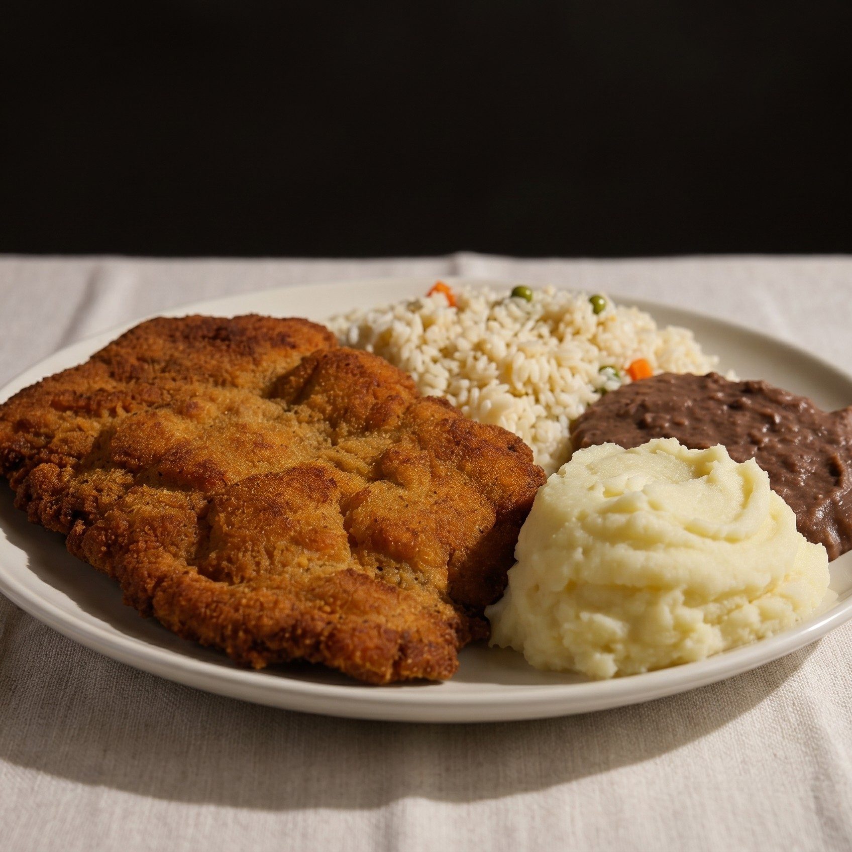 Milanesa de Res con Papas Fritas.