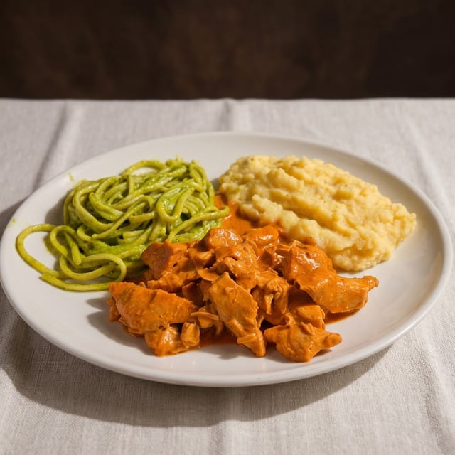 Pechuga de Pollo en Crema de Chipotle.